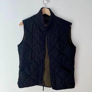 J Crew quilted walker vest (Black)